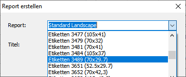 Etiketten drucken