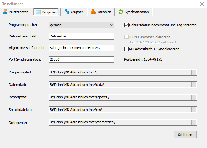 Programm
