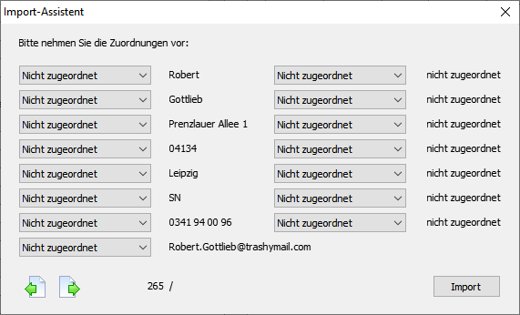 Import Assistent 2